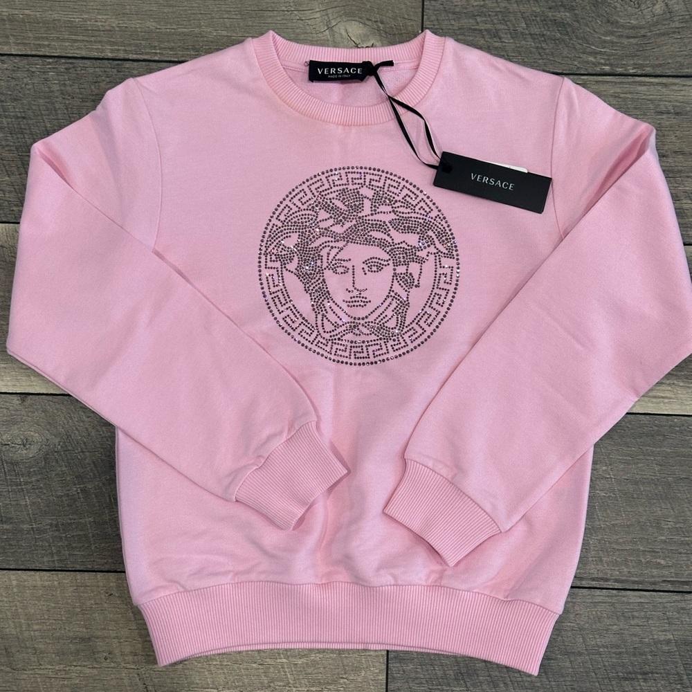 VERSACE CRYSTAL MEDUSA KIDS SWEATSHIRT